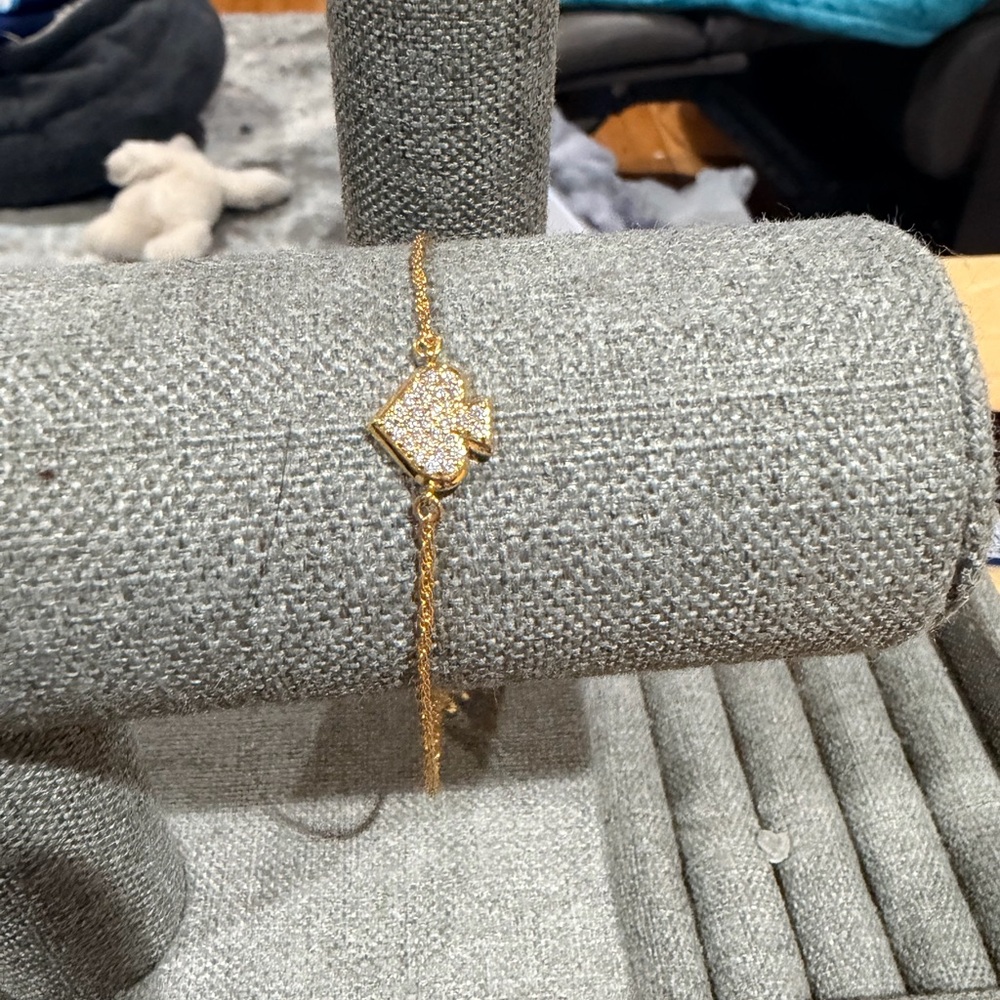 Kate Spade Everyday Spade Pave Slider Bracelet.